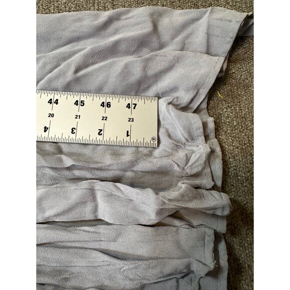 Reformation Naveen Button-Front Dress Periwinkle Blue Wedding Viscose Size 4 - Picture 6 of 8